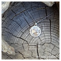 Image 1 of Collier quartz rose fleur de vie