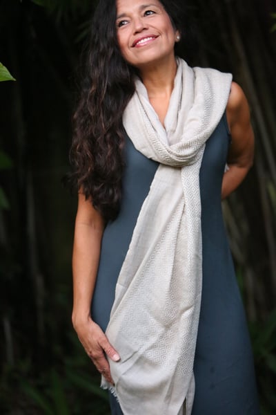 Image of Neutral cashmere scarves 
