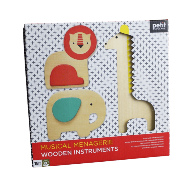Petit Collage Wooden Animal Instruments