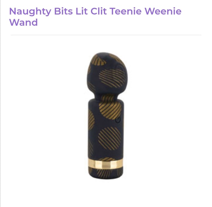 Image of Naughty Bits Lit Clit Teenie Weenie Wand
