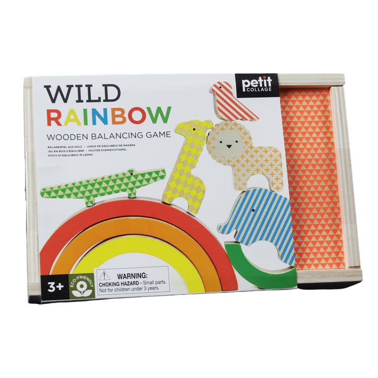 Petit Collage Wild Rainbow Wooden Balancing Game | London Mummy ...