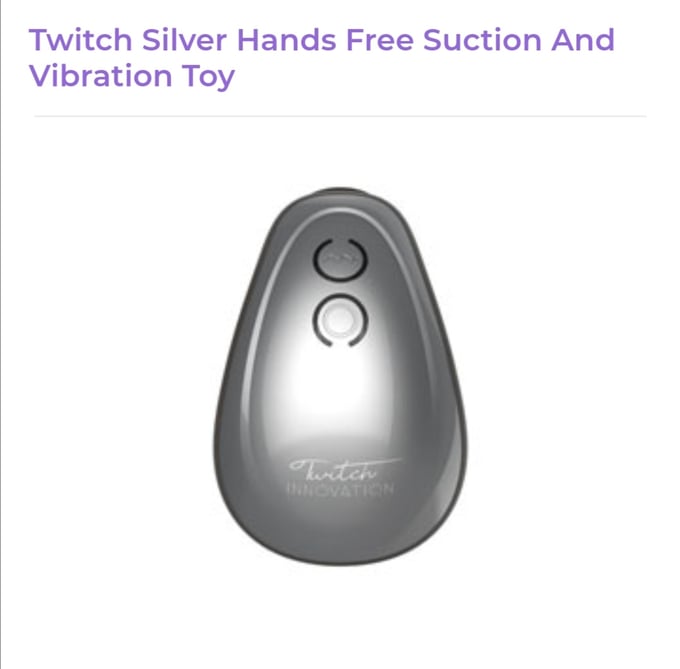 Image of Twitch Gold Hands Free Suction And Vibration Toy