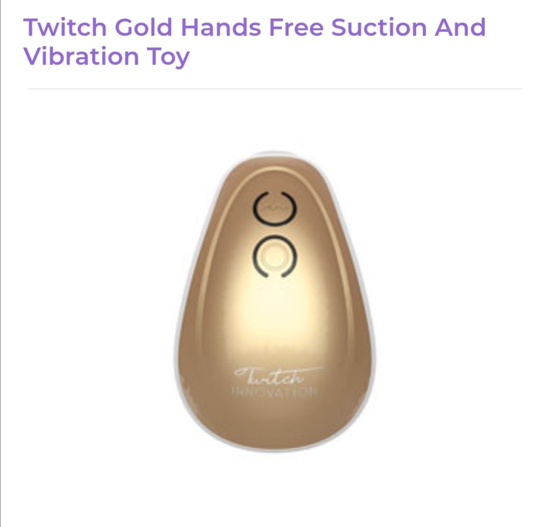 Image of Twitch Gold Hands Free Suction And Vibration Toy
