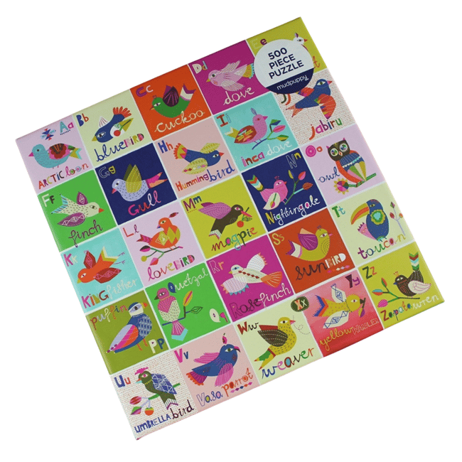 Birds A-Z 500 Piece Jigsaw Puzzle