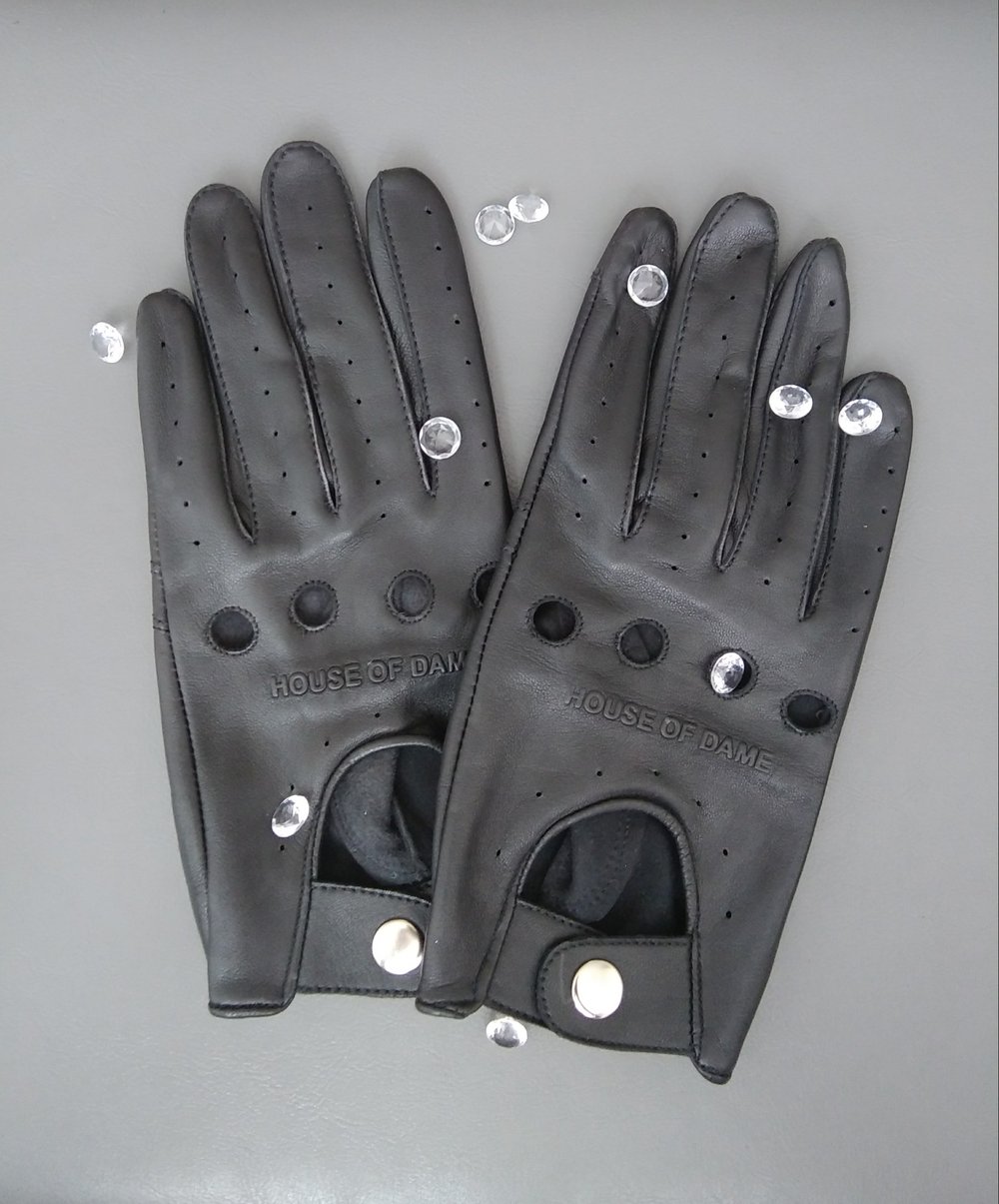 Image of HOUSE OF DAME GLOVES  PITCH BLACK