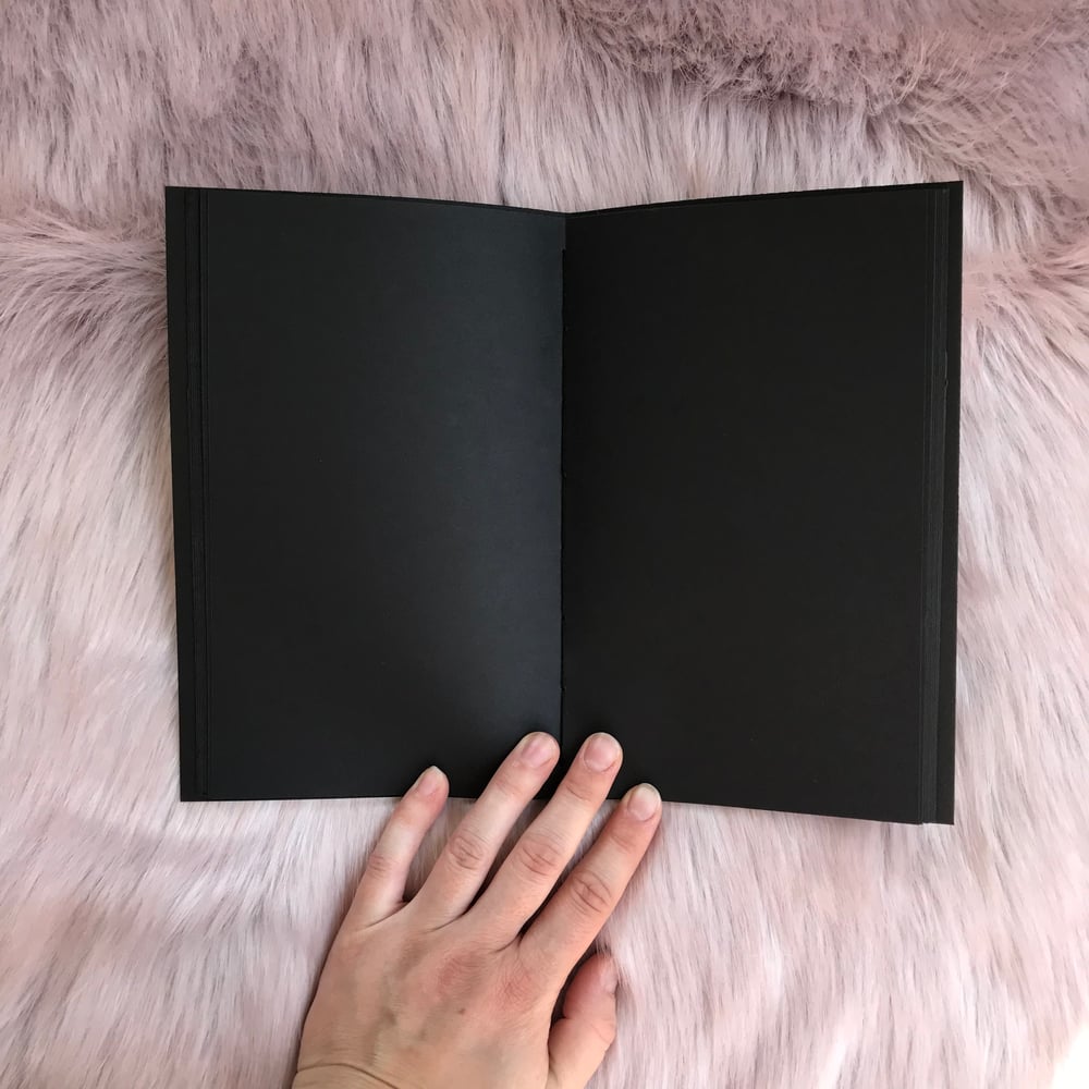 Image of Pitch black notebook