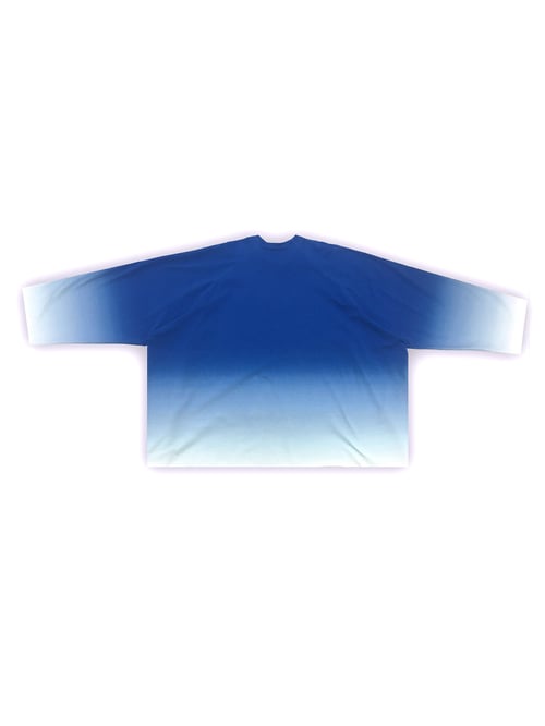 Image of OF1 Blouse - 40 % off - Organic Jersey - Blue Gradient