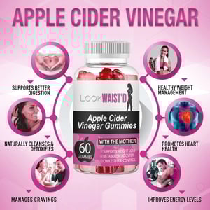 Look Waist'd Apple Cider Vinegar Gummies With The Mother