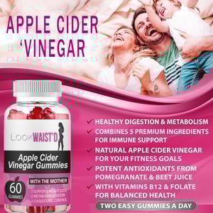 Look Waist'd Apple Cider Vinegar Gummies With The Mother