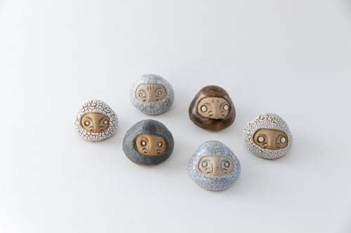 Image of Mini Daruma Wishing Dolls - Neutral