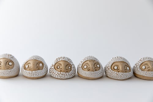 Image of Mini Daruma Wishing Dolls - Neutral