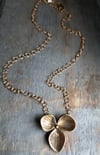 Bronze Orchid Bloom Necklace
