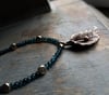 Indigo Thai Leaf Necklace