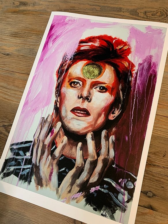 David Bowie - Starman (Premium Framed Prints)
