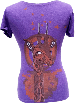 Image of Giraffe Women's Organic Cotton T-Shirt