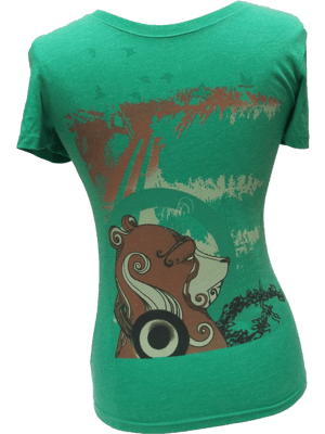 Image of Bear Organic Cotton Women's T-Shirt and Tank Top