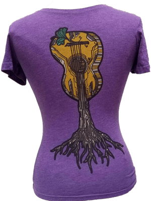Image of Roots Guitar Organic Cotton Women's  T-Shirts and Tank Top
