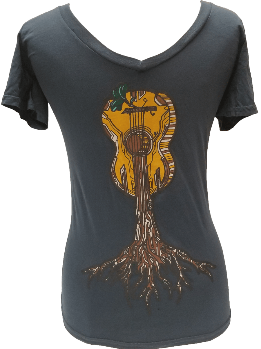 Image of Roots Guitar Organic Cotton Women's  T-Shirts and Tank Top