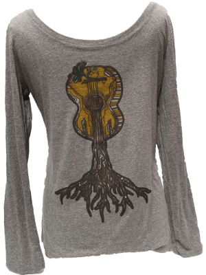 Image of Roots Guitar Organic Cotton Women's  T-Shirts and Tank Top