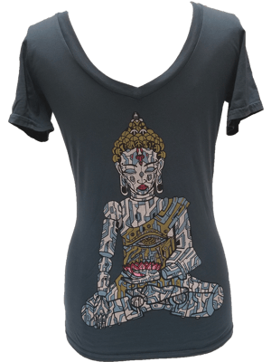 Image of Buddah Lotus Organic Cotton Women's T-shirt