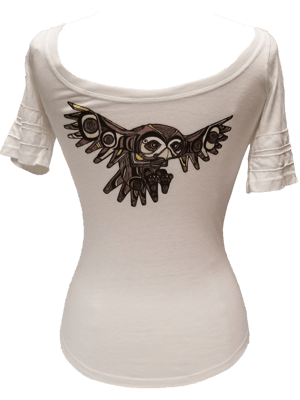 Image of Owl Organic Cotton Women's T-Shirt and Tank-Top