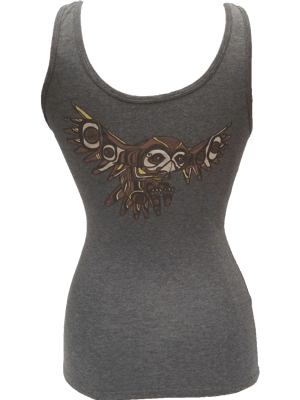 Image of Owl Organic Cotton Women's T-Shirt and Tank-Top