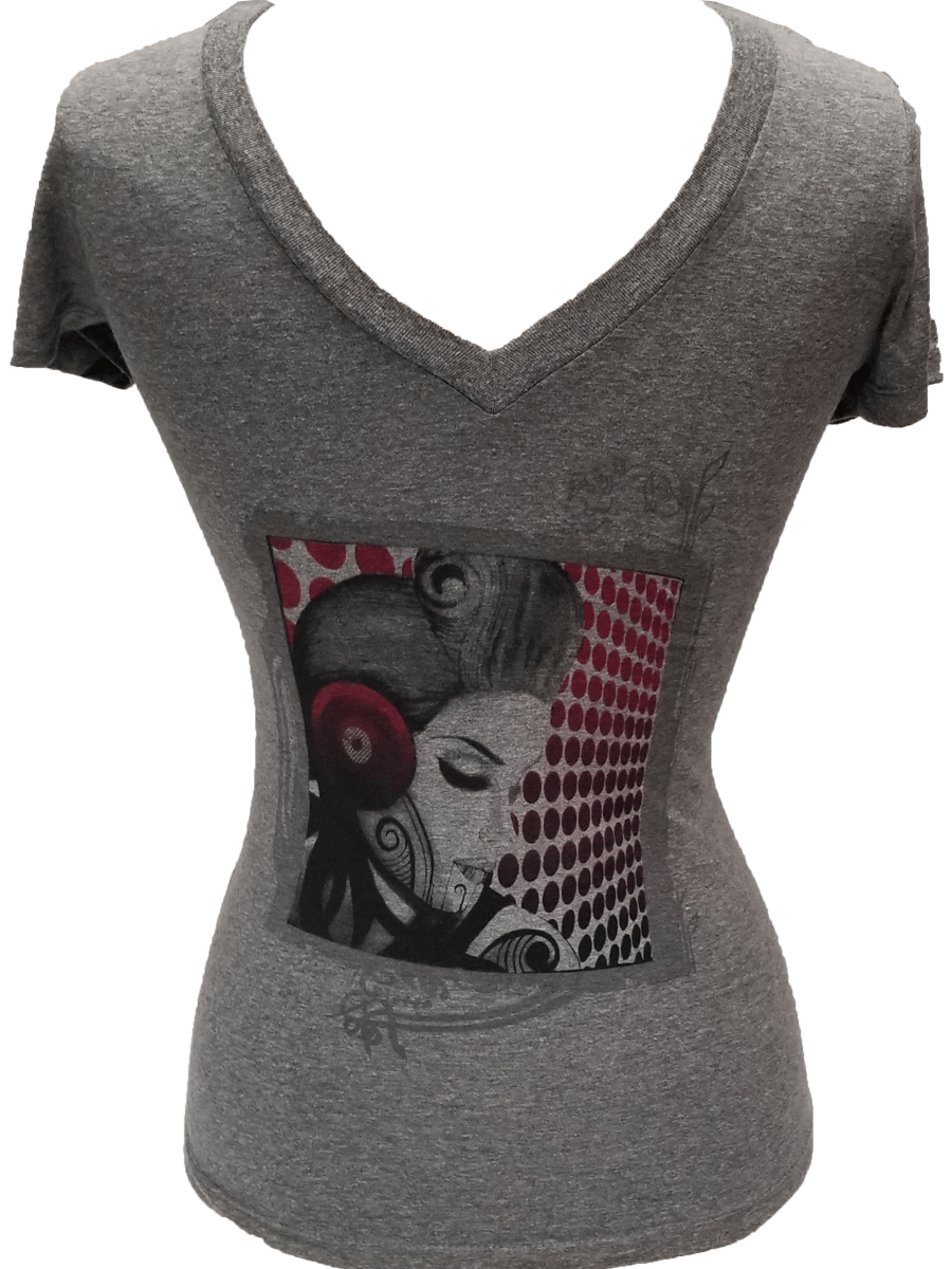 Image of Sound NRG Organic Cotton Women's V-Neck T-Shirt 
