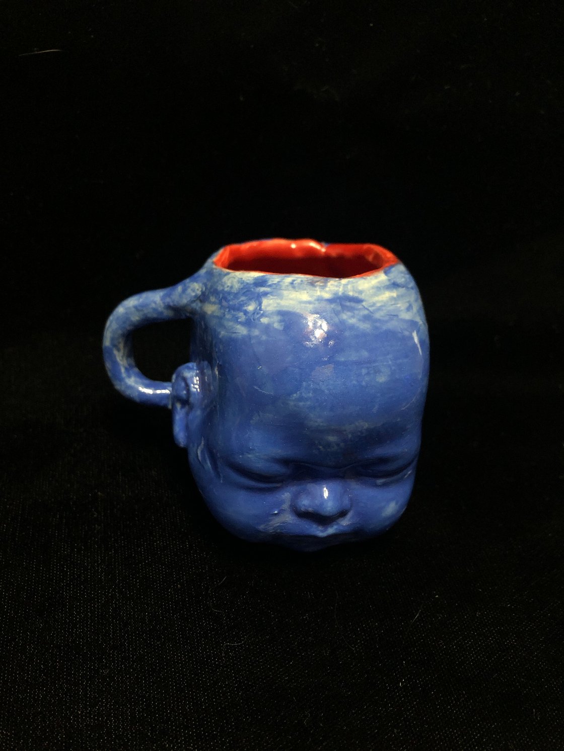 Image of Blue Babyhead Ceramic cup
