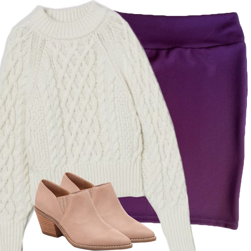 Plum Purple Skirt