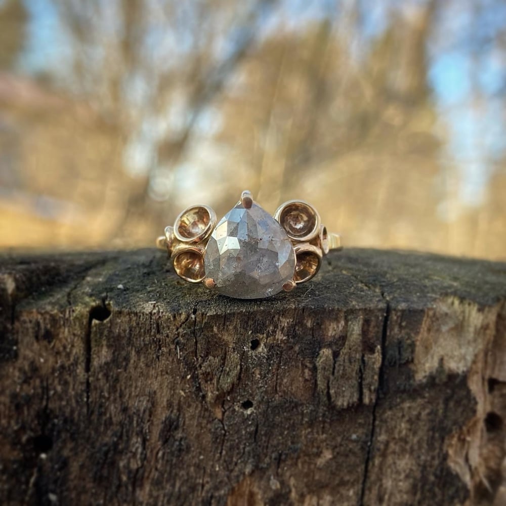 Image of Grey Diamond Cluster Ring