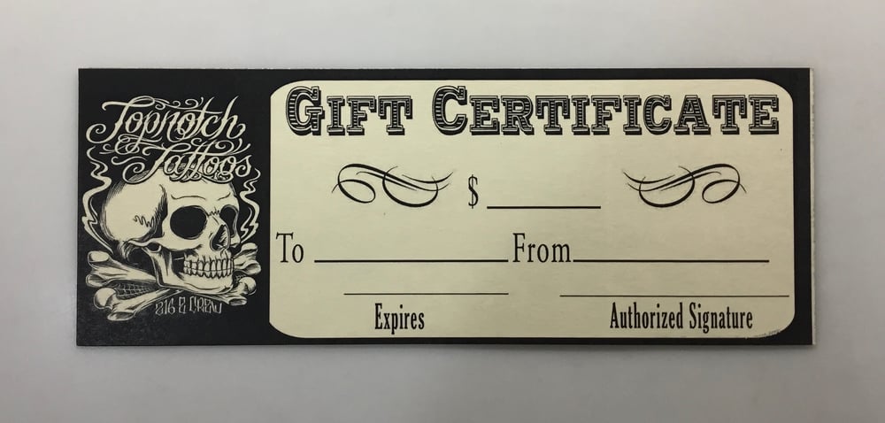 Image of Gift Certificate 2