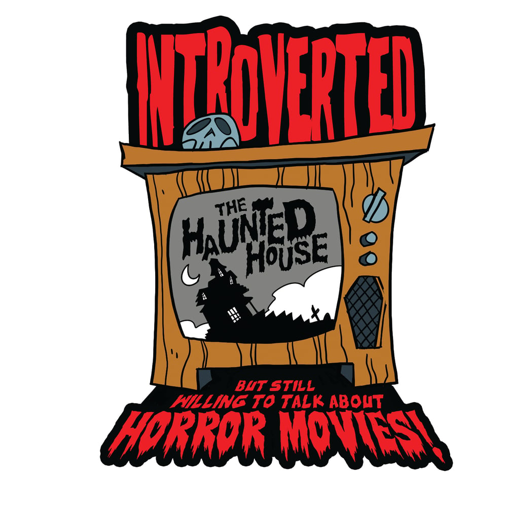 Image of Introverted But Still Willing to Talk About Horror Movies Enamel Pin