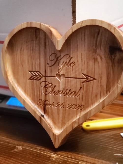 Image of Heart shaped catch tray
