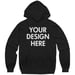 Image of 1 color printed hoodie promotion 