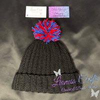Image 3 of Custom Beanie With/Without Puff
