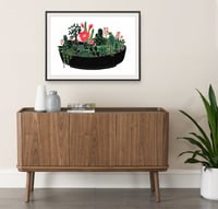 Image 2 of 'Black Cactus' Limited Edition Art Print