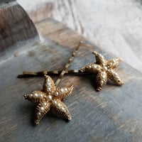 Image 2 of Vintage Starfish Bobby Pins