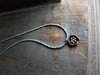 Thai Silver Blossom Turquoise Necklace