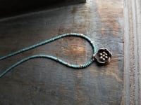 Image 1 of Thai Silver Blossom Turquoise Necklace