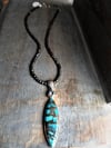 Copper Turquoise + Faceted Pyrite Necklace