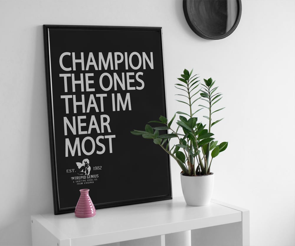 Image of Champion premium wall art