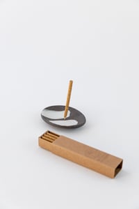 Image 2 of Simple Black and white Incense Holder