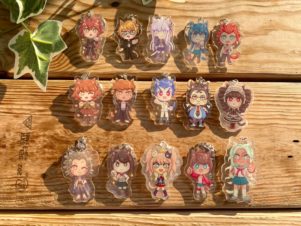 Dr Thh Myanganronpa Glitter Acrylic Charms Merrymintstore Dr Thh Myanganronpa Glitter Acrylic Charms Merrymintstore