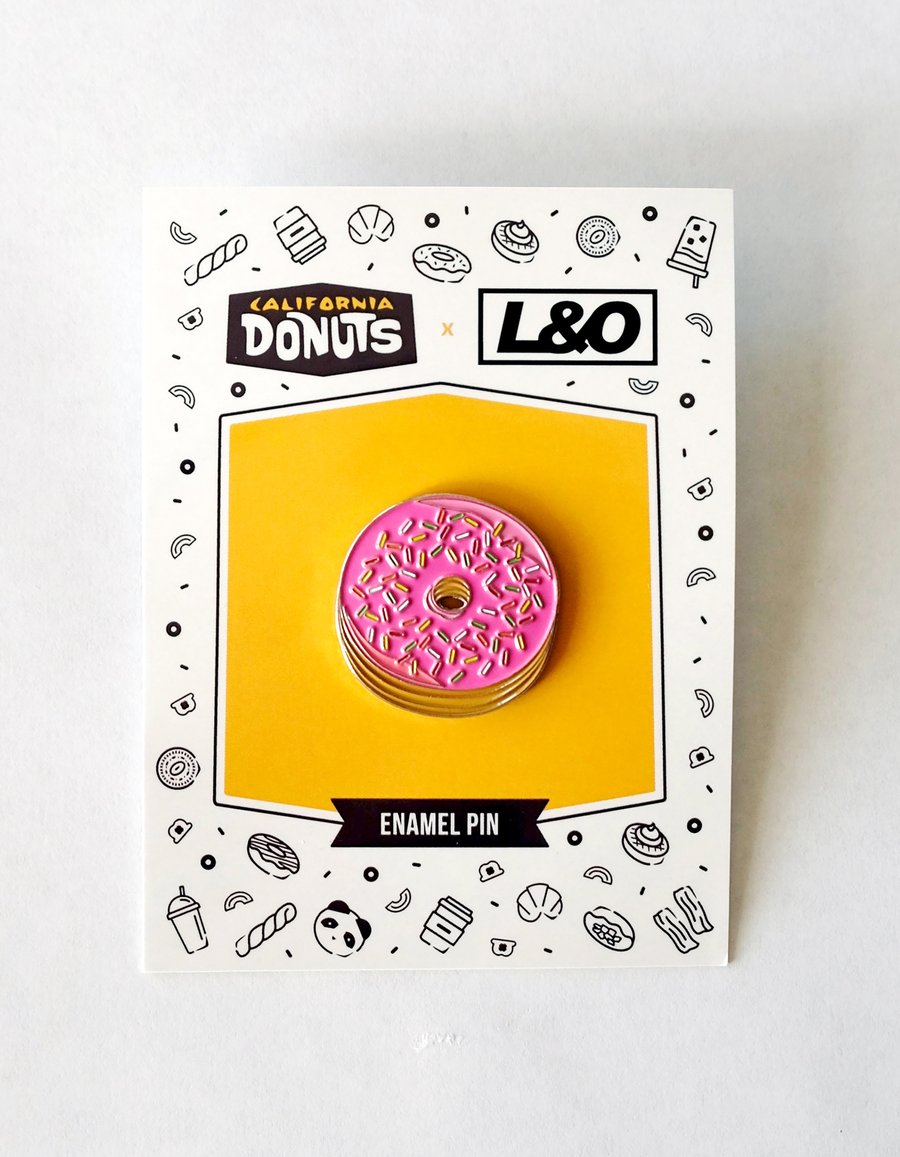 Image of Pink D'oh-nut Enamel Pin