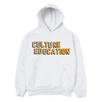 Image 1 of 14oz Grey Culture Education Hoodie