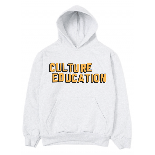 14oz Grey Culture Education Hoodie