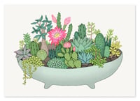Image 1 of 'Summer Cactus Pot' Limited Edition Art Print