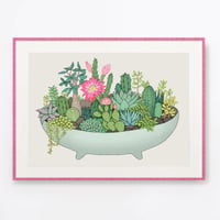 Image 3 of 'Summer Cactus Pot' Limited Edition Art Print