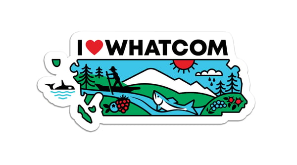 Image of I Heart Whatcom Sticker