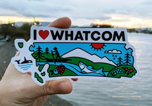 Image of I Heart Whatcom Sticker